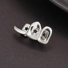 Heart-Shaped Grillz, Hollow Out Triple Layer Grillz With Heart Design, Fashion Accessories, Hiphop Grillz, In Stock