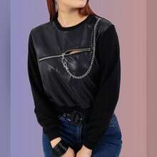 Women Sweatshirts - Black - View 3