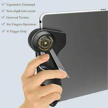 [جهاز تحكم في ألعاب الكمبيوتر اللوحي] وحدة تحكم لاسلكية متنقلة ارجونوميكية للألعاب المحمولة، ذراع تحكم بأزرار إطلاق للألعاب المحمولة، مسدس إطلاق، يعزز تجربة اللعب، هدية مثالية لعيد الميلاد ، عيد الميلاد ، الأولاد