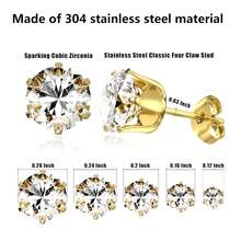 Ear Piercing Gun, Reusable Ear Piercing Kit, Package Includes 24 Pcs Surgical Grade Anti-Sensitivity Piercing Gun Earrings, 10 Pcs Cubic Zirconia Fashion Earrings (Gold) - Gold - View 2