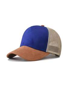 1 pieza Gorra de béisbol tipo snapback de estilo fashionable unisex con protección solar ajustable para uso al aire libre, fiesta en la playa, casual, mezcla de poliéster, color degradado, primavera, verano, otoño