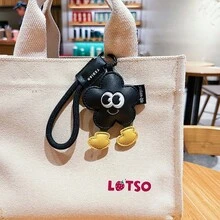 皮革奢华创意散步心形情侣钥匙扣精致小包饰女士背包装饰汽车配件 - 彩色 - 查看 3