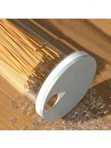 1-Piece Large Capacity Plastic Storage Container Set - Airtight Pasta/Noodles/Cereal Food Canisters (Includes Noodle Tube For Kitchen/Home/Restaurant Use)