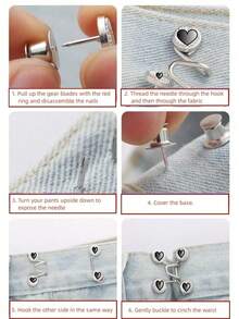 Summer Gift Women Adjustable Metallic Buckle Secure Pants Skirts Clip Mothers Day Special Casual Wardrobe Essential Fashion Earrings