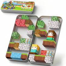 Magnetic Blocks, Travel Magnet Building Blocks For Toddlers, Magnetic Building Toys With Portable Iron Box STEM Educational Magnet Toys For Kids Ages 3 4 5 6 7 8 Year Old Boys Girls
