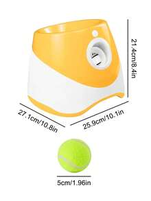 New Pet USB Rechargeable Long Lasting Smart Multi-Distance Ball Launcher, Outdoor Elastic Tennis Ball Throwing Device, Automatic Fetch Toy For Dogs