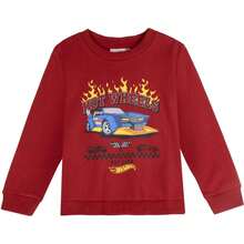 Mattel Hot Wheels Sweatshirt For Boys And Girls - Soft - الأحمر - مشاهدة 1