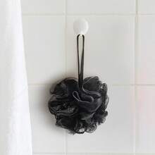 12 Pcs Travel Size Loofah Individually Wrapped, Small Shower Puff Bath Sponge Pouf Ball Bulk Mesh Bath Puff Mini Loofah Sponge With Case Bulk For Shower Care(Black) - Black and White - View 8