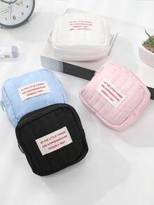 2/1 件时尚卫生巾收纳袋，防水化妆品旅行包，零钱包，青少年女孩和女士现金袋 - 完美的经期包！Lingge Pu 防水收纳袋，五种颜色可供选择，旅行必备品，假期，暑假，返校，学校用品包，女士旅行包，化妆包，旅行 - 彩色 - 查看 11