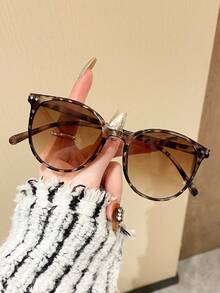 2 piezas Gafas de moda con montura cuadrada de estilo Y2K, retro y deportivas, para unisex - Multicolor - Ver 2