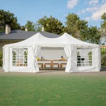 20x20 FT Party Tent With 2 Storage Bags & Removable Sidewalls, Outdoor Canopy Gazebo For Carport Camping Garden Wedding BBQ Commercial - 29 x 21 FT - View 1