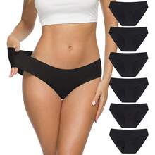 ALTHEANRAY Women's Seamless Hipster Underwear No Show Panties Soft Stretch Bikini Underwears Multi-Pack - Color11 - 查看 1