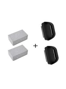3Pcs Grill Cleaning Bricks,With Heat Resistant Handle,Pumice Griddle Cleaning Stone,Multifunctional Stain And Oil Cleaning Brush That Can Be Cut,Removing Stains For BBQ,Swimming Pool,Sink,Suitable For Stoves,Sinks,Tableware,Frying Pans,BBQ Net Cleaning,Kitchen,Bathroom,Home,Household Supplies Christmas For Holiday Gift Giving,1pc