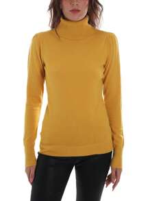 Yes-zee Maglie A Collo Alto Giallo M038 RU00