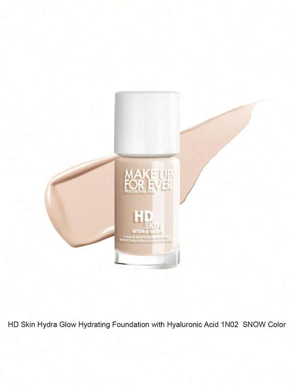 Make Up For Ever Make Up For Ever HD Skin Hydra Glow feuchtigkeitsspendende Foundation mit Hyaluronsäure 1N02 Snow Farbe 30ml/ 1 Unze