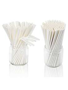 100/200/300/400PCS Natural Kraft Paper Straws, Natural Kraft Paper Strawsbiodegradable, Drinking Bulk, For Party Supplies, Bridal, Birthday, Mixed Drinks, Weddings, Restaurant, Food Service, For Wedding, Birthday, Graduation Season, Anniversary, Party,Anniversary Dinner Restaurant Table, 1pc,School Supplies - Multicolor - View 6