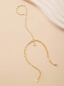1pc 925 Sterling Silver Double-Layer Customizable Letter Shiny Lips Finger Chain, Niche Design Layered Wear Accessory For Women, Commuting, Dating, Party, Birthday Gift For Girlfriend
