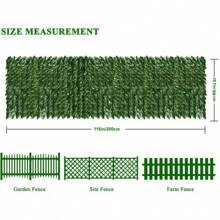 1pc Outdoor All-Season Artificial Ivy Privacy Fence Wall Screen For Home Decor, Hanging Garden Decoration, Plastic Plan,Garden Yard Fence