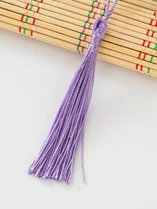 20 件手工制作的柔软花卉书签流苏带绳环，用于钥匙扣、耳环、珠宝制作、纪念品、毕业典礼、服装缝纫、礼品标签 DIY 工艺项目小流苏垂直小流苏古风挂饰书签发饰民族风流苏流苏扇形吊坠 - 彩色 - 查看 14