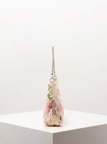 女士优雅彩色亮片单肩包、花卉包、新娘派对包、亮片包、舞会包、舞会配饰、高档风格手提包、婚礼用品、优雅女士包（图案随机） - 彩色 - 查看 5