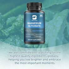 B BEWORTHS BEWORTHS Magnesium Glycinate 350mg With Full Chelated Magnesium & 5mg Piperine - Dietary Supplement For Muscle, Heart, Nerve & Bone Support - 60 Easy-To-Swallow Capsules - 60 cái - Xem 6