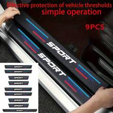 9 buc benzi de prag auto, impermeabile, pentru ușă, pedală de bun venit, protecție împotriva zgârieturilor, pentru BMW E90 E60 E87 X1 F48 X3 F25 G01 X5 E70
