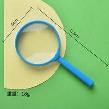 5 piezas de lupa de mano de plástico, mini lupa, herramienta de observación para el salón de clases/al aire libre, diversión para fiestas (color aleatorio), de vuelta a la escuela