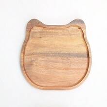 1 件木制猫头鹰形托盘 - 多功能木制托盘，适用于家庭、厨房和餐厅 - 适用于早餐、面包、甜点、家居装饰、串珠、储存