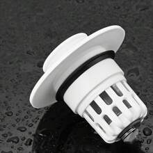 1 Pop-Up Bathroom Sink Drain Plug - Multi-Functional Pressure Filter, Durable Plastic, Essential Accessory For Efficient Drainage, Modern Bathroom Elegant Design, Bathroom Sink Accessory Back To School