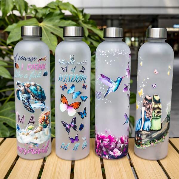 1pc 1000ml/32oz Plastic Water Bottle, Portable Design, Multiple Styles Available, Suitable For Outdoor Sports, Cycling, Travel, Camping, Holidays