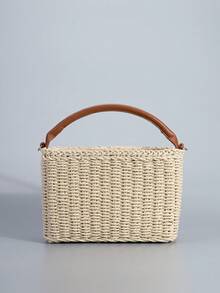 夏季新款时尚串珠绣花花手提包,女士时尚休闲草编沙滩包,海滩度假大容量单肩包,夏季轻便旅行必备草编斜挎包,适合度假、海滩、海边、游轮、约会、购物、送礼、节日、户外。 - 彩色 - 查看 9