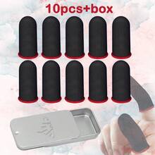 Carbon Fiber Gaming Finger Sleeves – Touchscreen Compatible, Breathable & Anti-Sweat – Includes Metal Case – Perfect For Mobile Gamers Seeking Precision & Accuracy - Multicolor - View 7