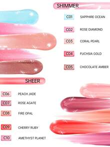 CATKIN丰唇蜜，保湿润色，令双唇更显丰盈，不粘腻，光泽感十足，持久保湿，蕴含玫瑰钻石成分 - C02 Rose Diamond - 查看 10