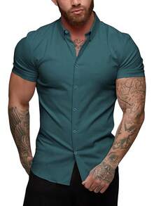 Short Sleeve-dark Green