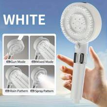 1 set di soffione doccia manuale ad alta pressione, 4 modalità di spruzzo - con tubo flessibile da 59 pollici | Accessorio doccia senza alimentazione elettrica per il bagno, scelta perfetta