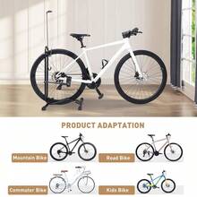 Vertical Bike Stand Bicycle Rack Steel Holder Floor Parking Storage Stand Hooks - Black - View 9
