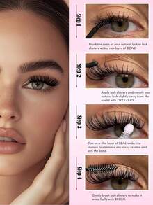 640/632 件睫毛簇 30D+40D+50D+60D+80D+100D DIY 睫毛延长仿貂睫毛 - 优质 D 卷曲自然卷曲单根睫毛簇,用于 DIY 睫毛延长 - 可重复使用、轻巧且易于粘贴睫毛簇、睫毛簇、单根睫毛、睫毛、假睫毛 - D - 查看 12