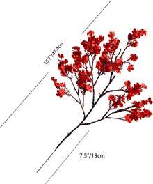 15 piezas de flores artificiales de Ramas de Bebé estilo Gypsophila de seda color verde azulado de 47.5 cm (18.7") para decoración del hogar, cocina, interiores y exteriores, para Año Nuevo, Primavera y Día de la Madre (Jarrón no incluido) - Agua verde azul - Ver 2