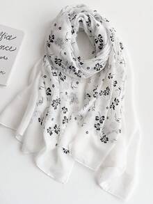 女士纯色提花围巾头巾头巾一体式配饰女士情人节情人节 - 彩色 - 查看 19