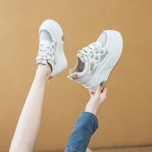 Women Walking Shoes - 杏色 - 查看 3