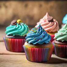 500/300/200/100 PC Rainbow Patterned Cake Paper Cups, Pancake Baking Cups, Family Party Themed Dessert Paper Cups, Birthday Party Main Cake Paper Cups And Oil Proof Paper, Kitchen Cake Making