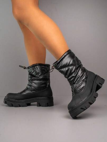 Puchowe buty typu chunky