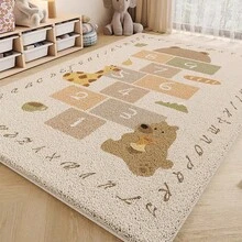 1pc Baby Crib Rug, Alphabet Play Mat, Nursery Decor Carpet, Educational Baby Crawling Pad