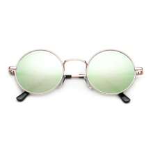 John Lennon Style Sunglasses Round Retro Vintage Style 60s 70s Hippie Glasses - Gold.Yellow - View 2