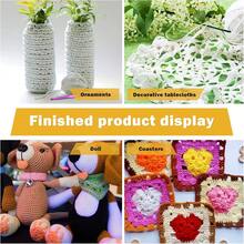 1 set de ganchos de crochet de metal, incluye un surtido de agujas de crochet de aluminio anodizado de colores y herramientas de manualidades y tejido de diversos tamaños, color aleatorio