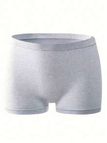 3PCS Women's Mid-Rise Seamless Safety Pants, Basic House Boxer Briefs - Multicolor - View 2