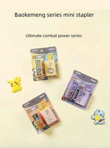 pokemon Pokemon, Limited Highly Attractive, Stapler, Portable Mini-Trumpet Binding Machine, Student Multifunctional Stapler