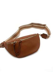 Marsupio casual da donna, marsupio retrò in PU, borsa da viaggio multitasca da esterno