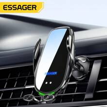 ESSAGER Essager Qi 15W Wireless Charger Car Phone Holder In Car Air Vent Mount Compatible With iPhone 14 13 12 X Pro Max Xiaomi Huawei Fast Charging
