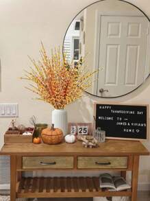 1/2/5 件 - 人造茉莉花、橙花花束、散装丝绸花秋季花束、橙花长茎花卉、人造茉莉花干枝，适用于感恩节装饰、秋季装饰、婚礼装饰、家居装饰、派对装饰、办公室装饰、酒店装饰、厨房装饰、卧室装饰、餐桌中心装饰、圣诞节装饰